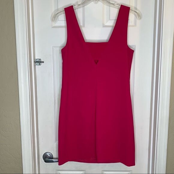 Trina Turk Fuchsia Dress Size 10 Keyhole Cutout - Picture 9 of 10